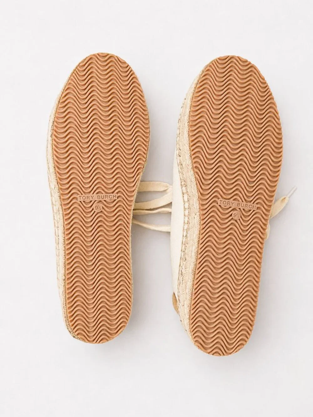 Tory Burch Seaside Oxford Espadrille Canvas Platform Sneakers 9.5